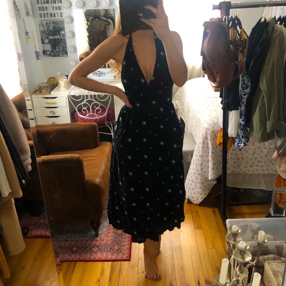 Urban Outfitters Floral Halter Dress